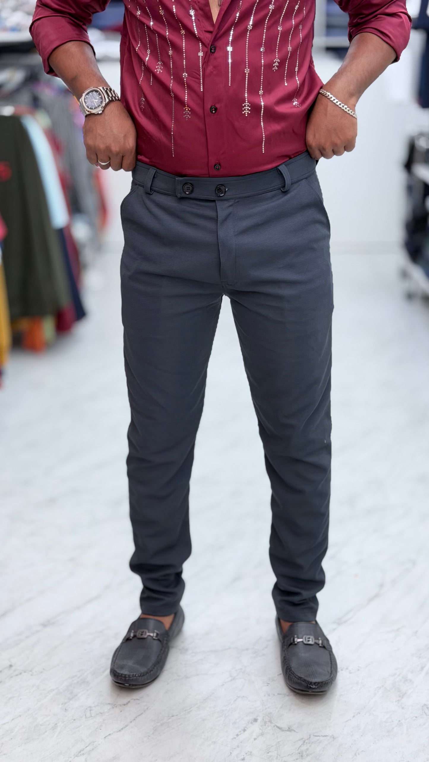 DOUBLE BUTTON 🩶DARK GREY🩶