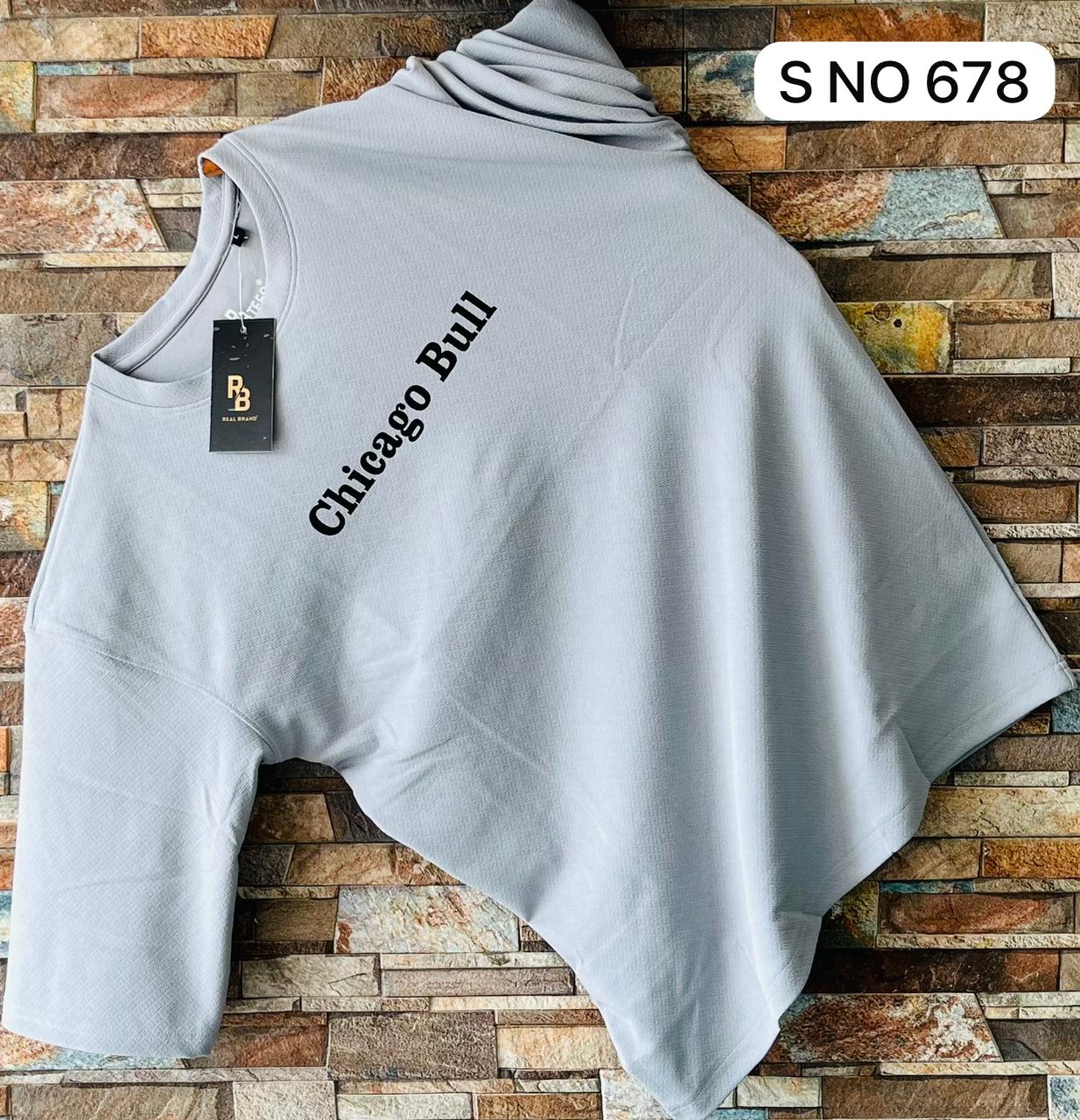 Drop shoulder bull printed Tshirt