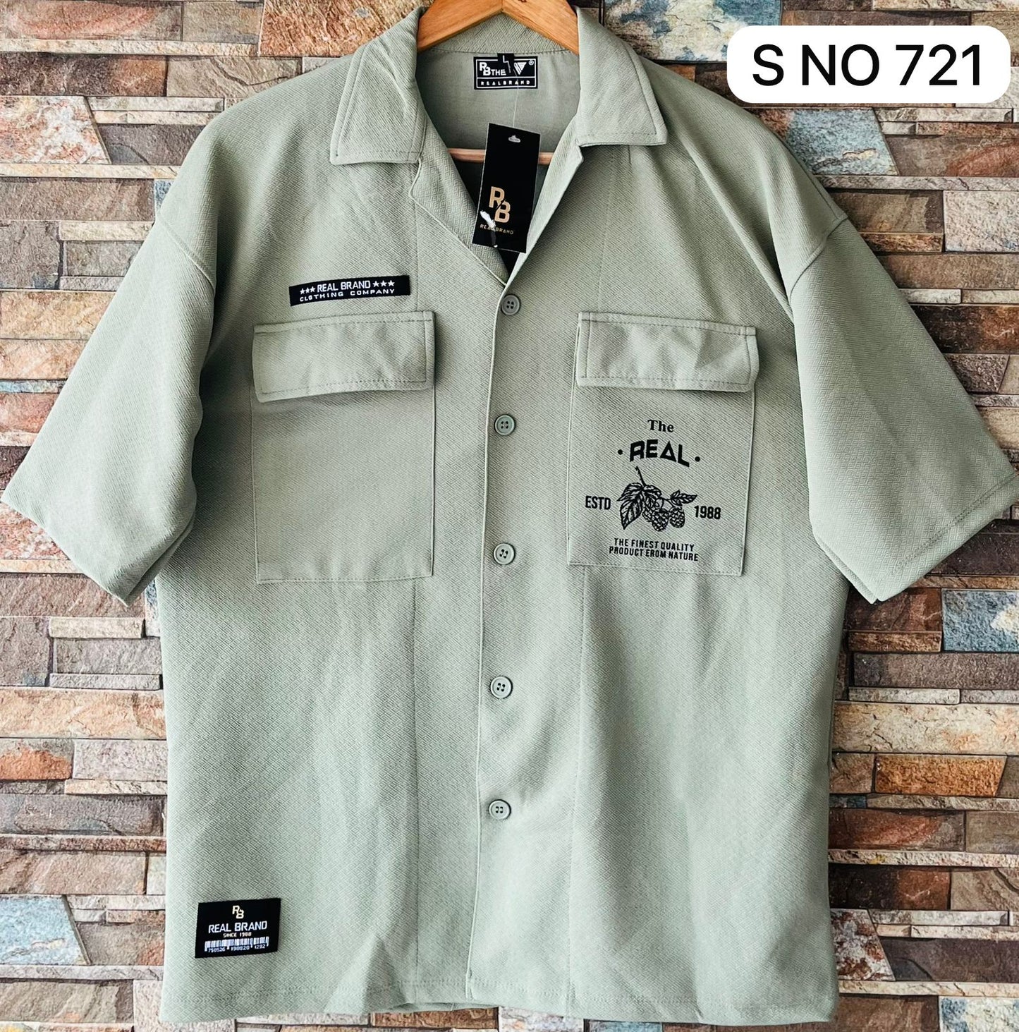 Real Brand Drop Shoulder shirt..