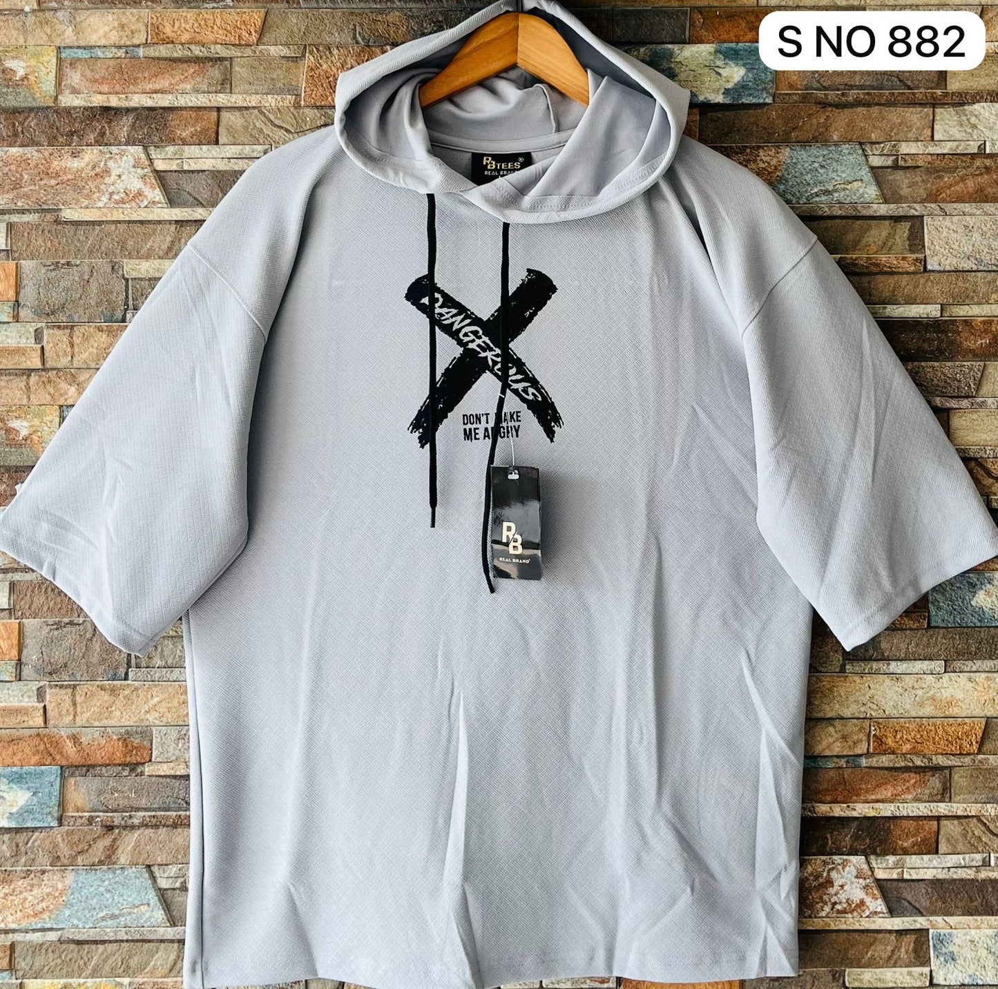 Dangerous Drop shoulder Hoodie T-shirt..