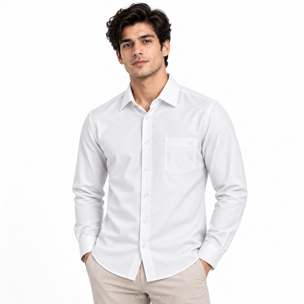 Premium 100% Cotton Millmade Plain Shirt - White