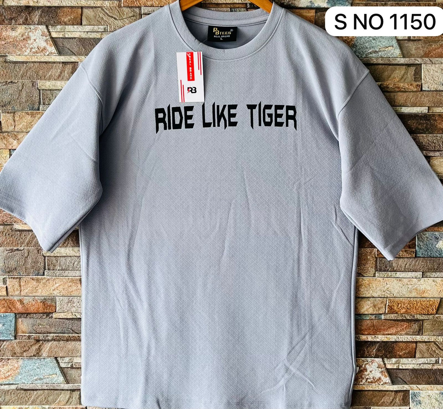 Down shoulder Ride Like Tiger Tshirt...
