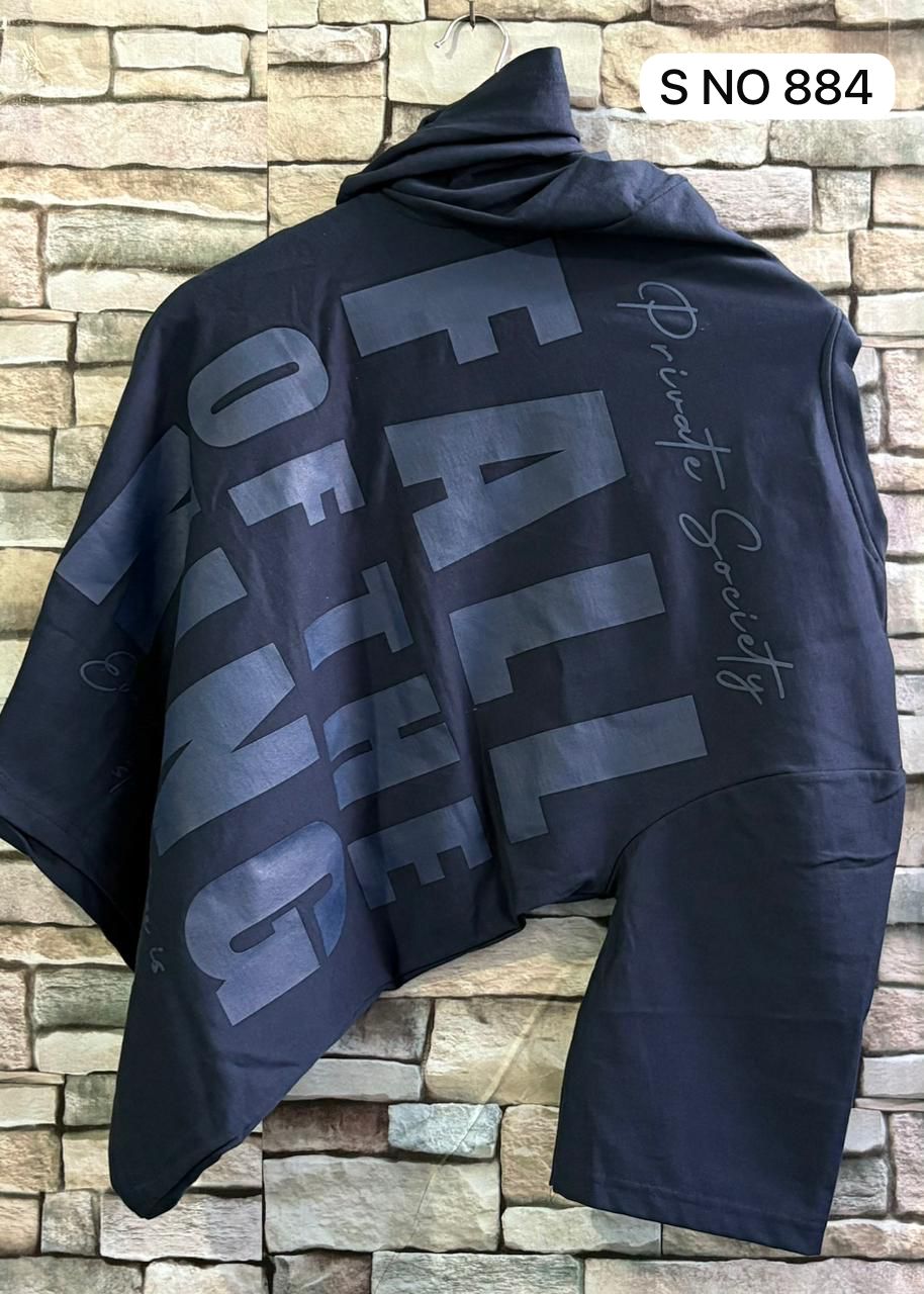 Down shoulder Fail Of The King printed Tshirt