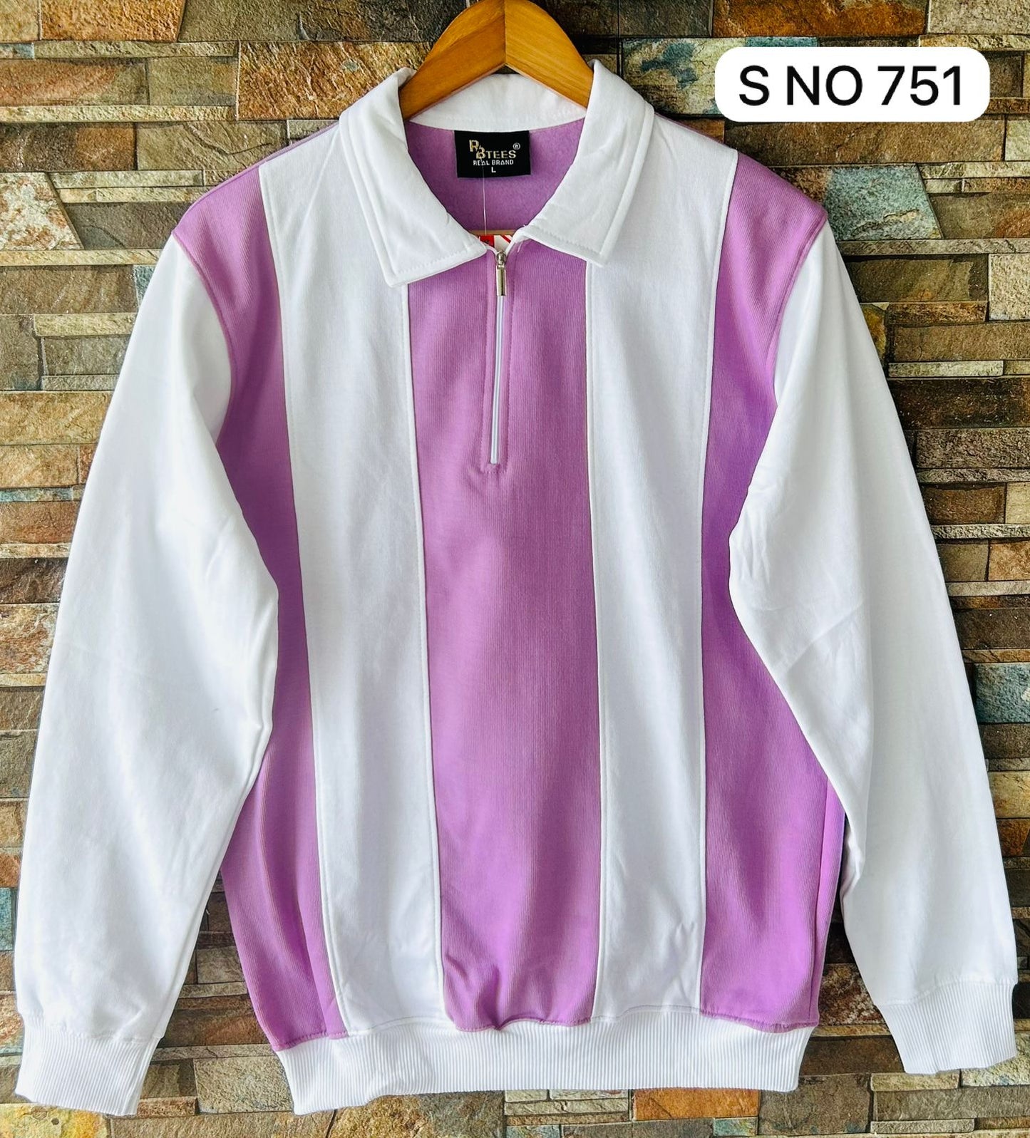 KOREAN ZIP FULL HAND TSHIRT....