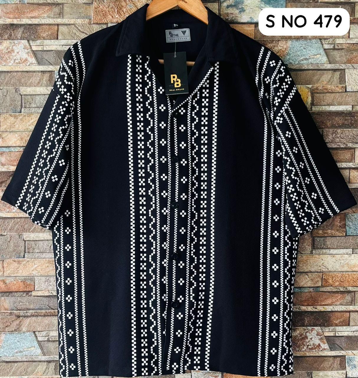Down shoulder printed Shirt..