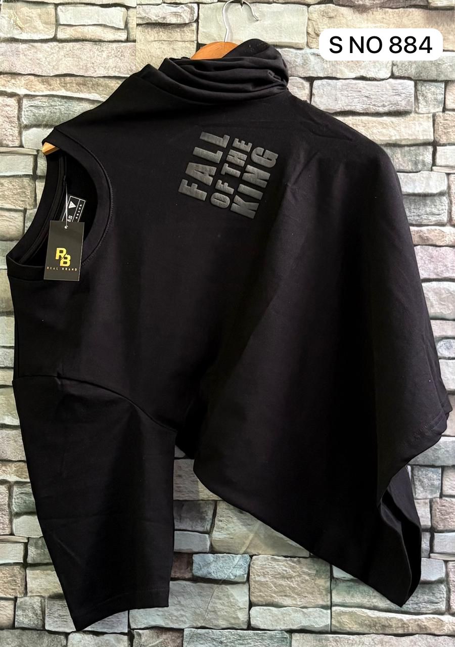 Down Shoulder Fail Of The King printed Tshirt