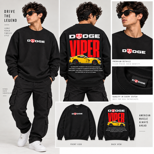 Code 2139 black Viper graphic sweatshirt