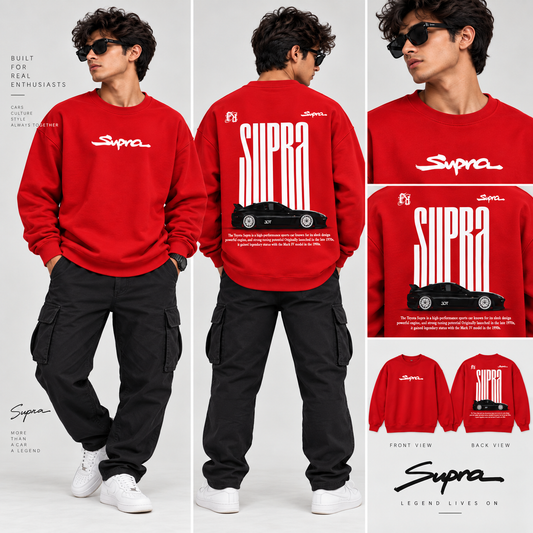 Code 2139 red Supra graphic sweatshirt