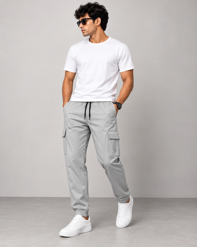 O/M Cargo Pant - Light Grey