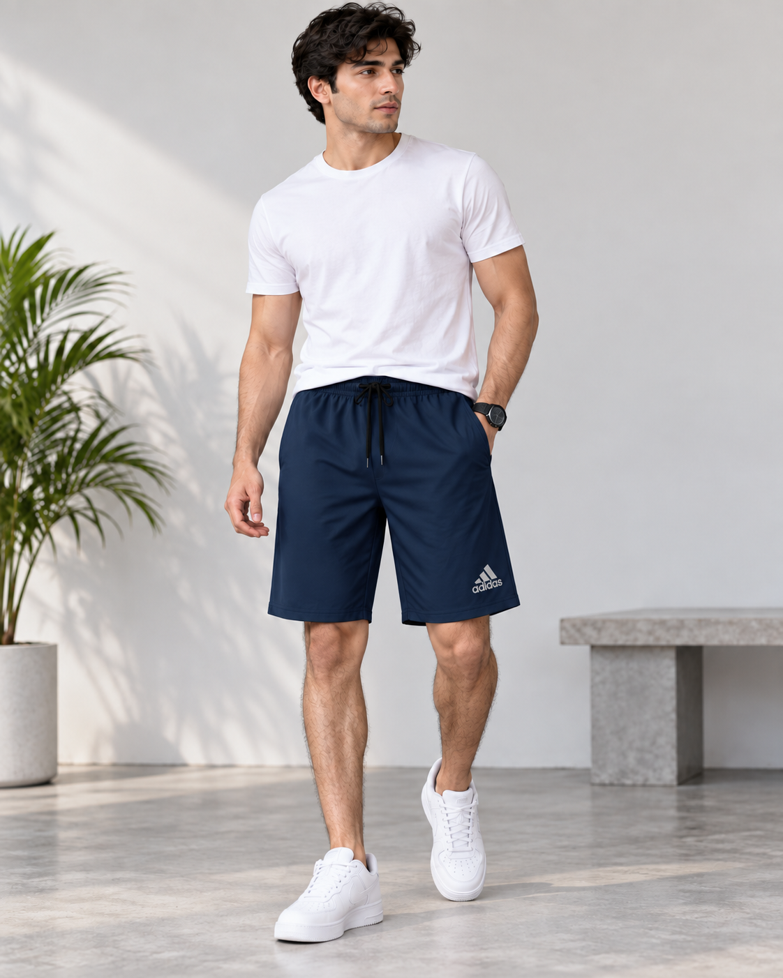 Deep navy 4 way shorts code 381