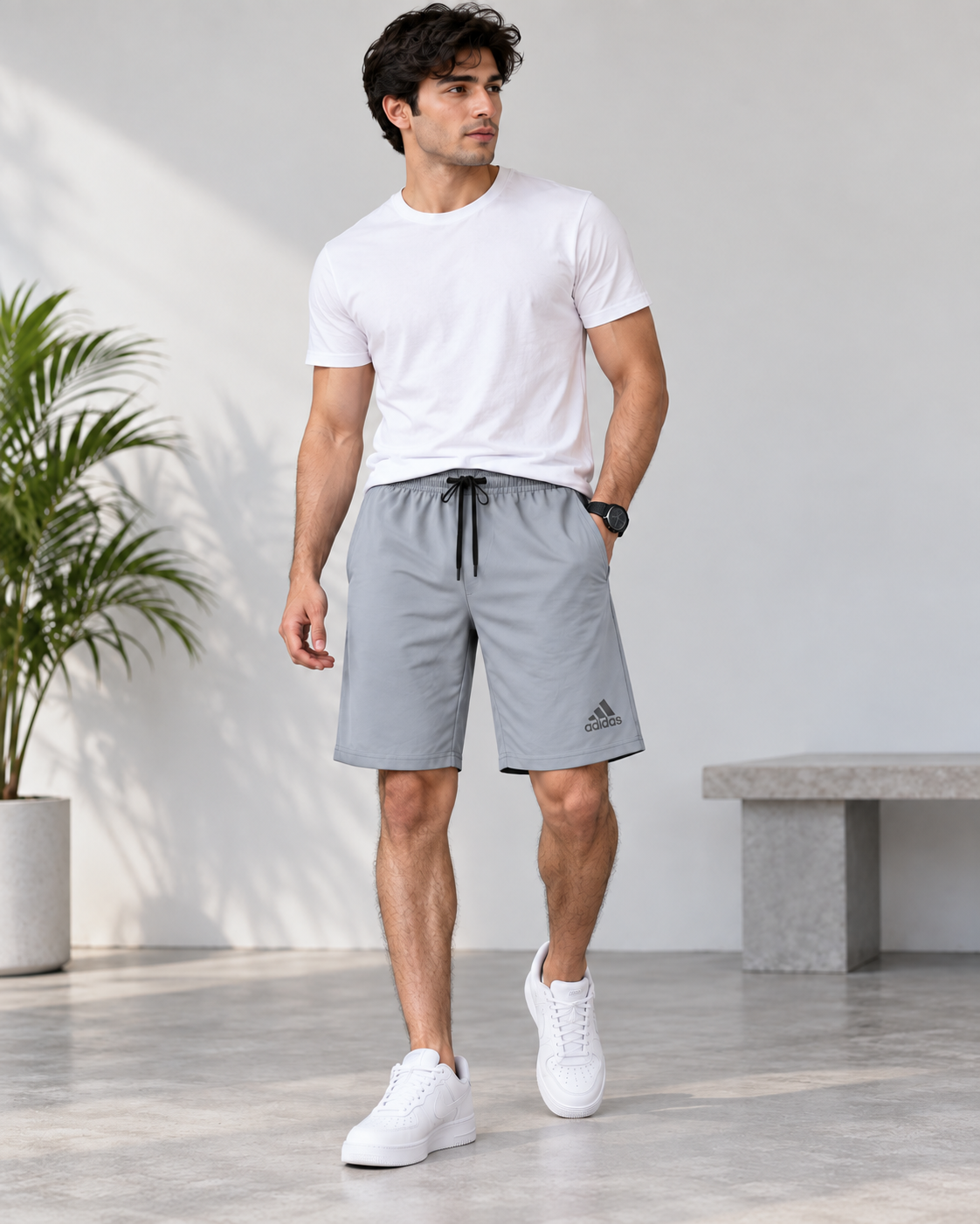 Light grey 4 way shorts code 381