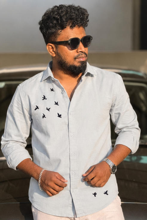 Premium Solid Shirt — Grey