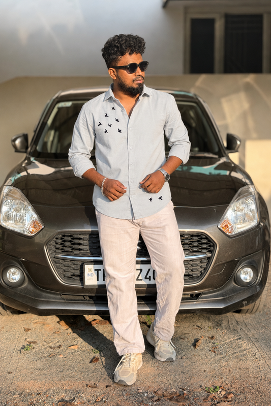 Premium Solid Shirt — Grey