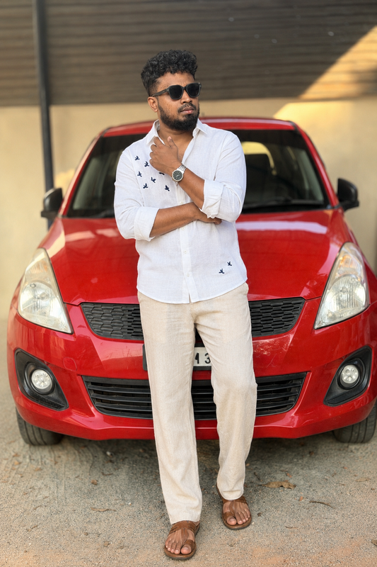 Premium Solid Shirt — White