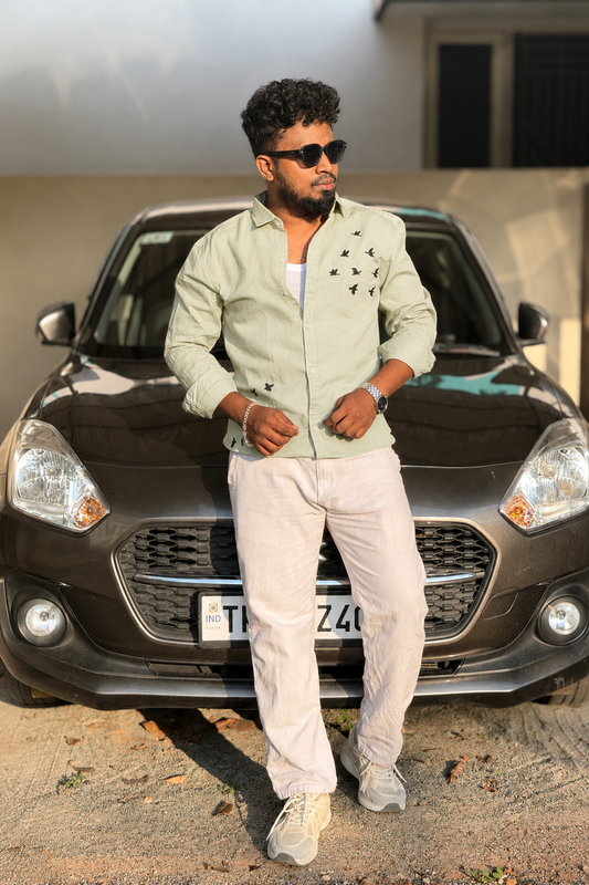 Premium Solid Shirt — Dark Green