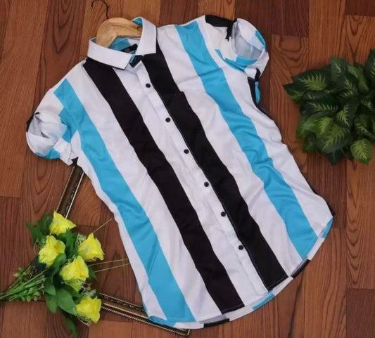 Striped Half hand shirt