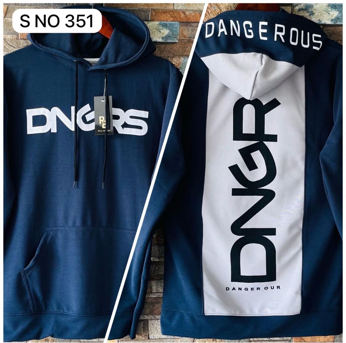 Hoodie Danger Full hand import fabric..