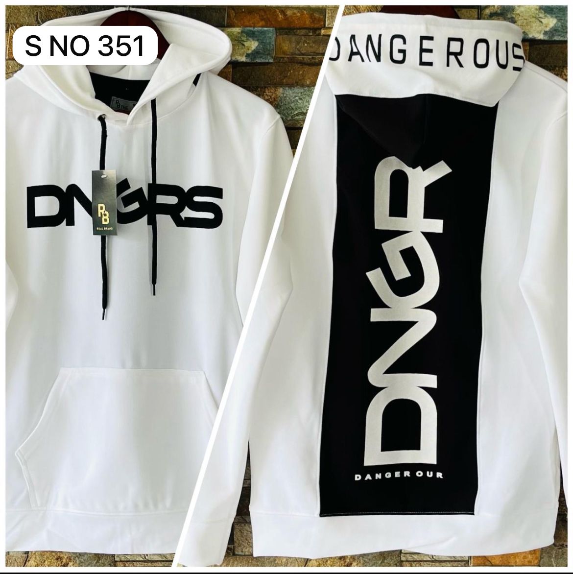 Hoodie Danger Full hand import fabric..