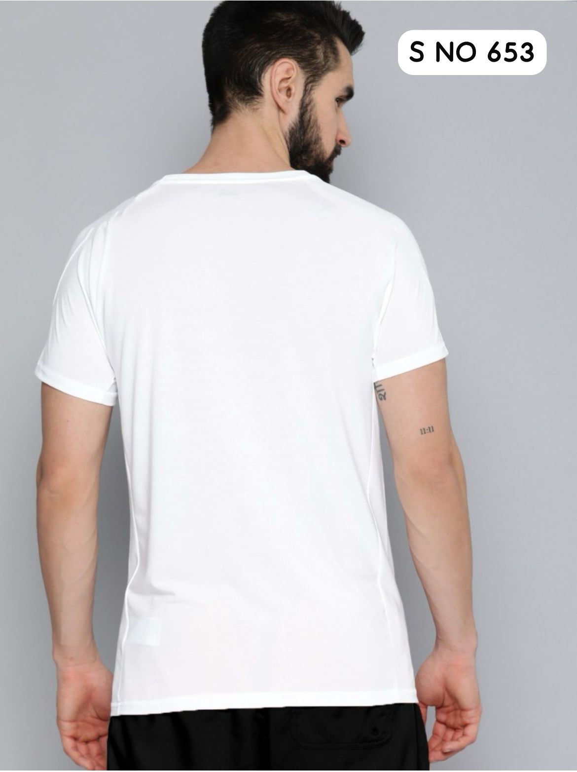 Cotton half hand tshirt..