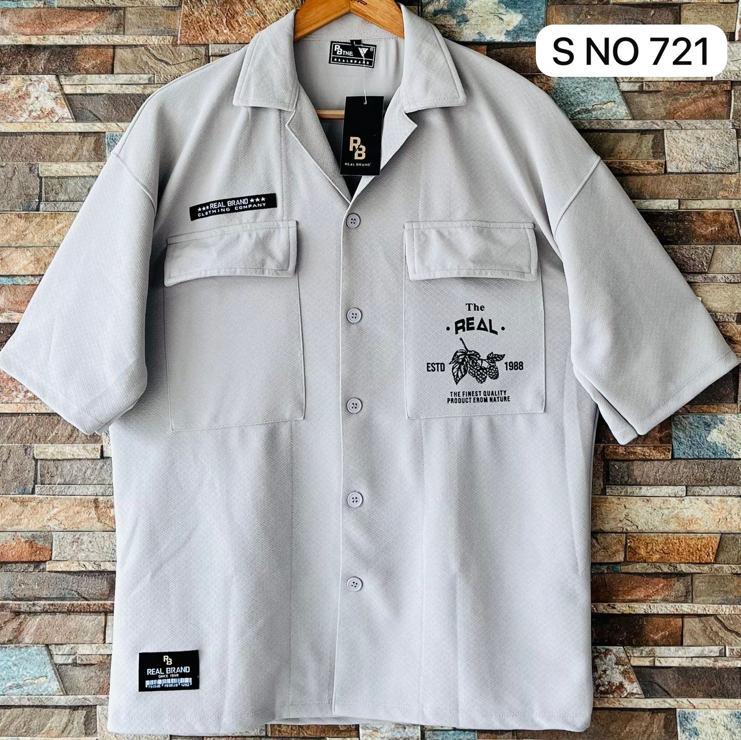 Real Brand Drop Shoulder shirt..