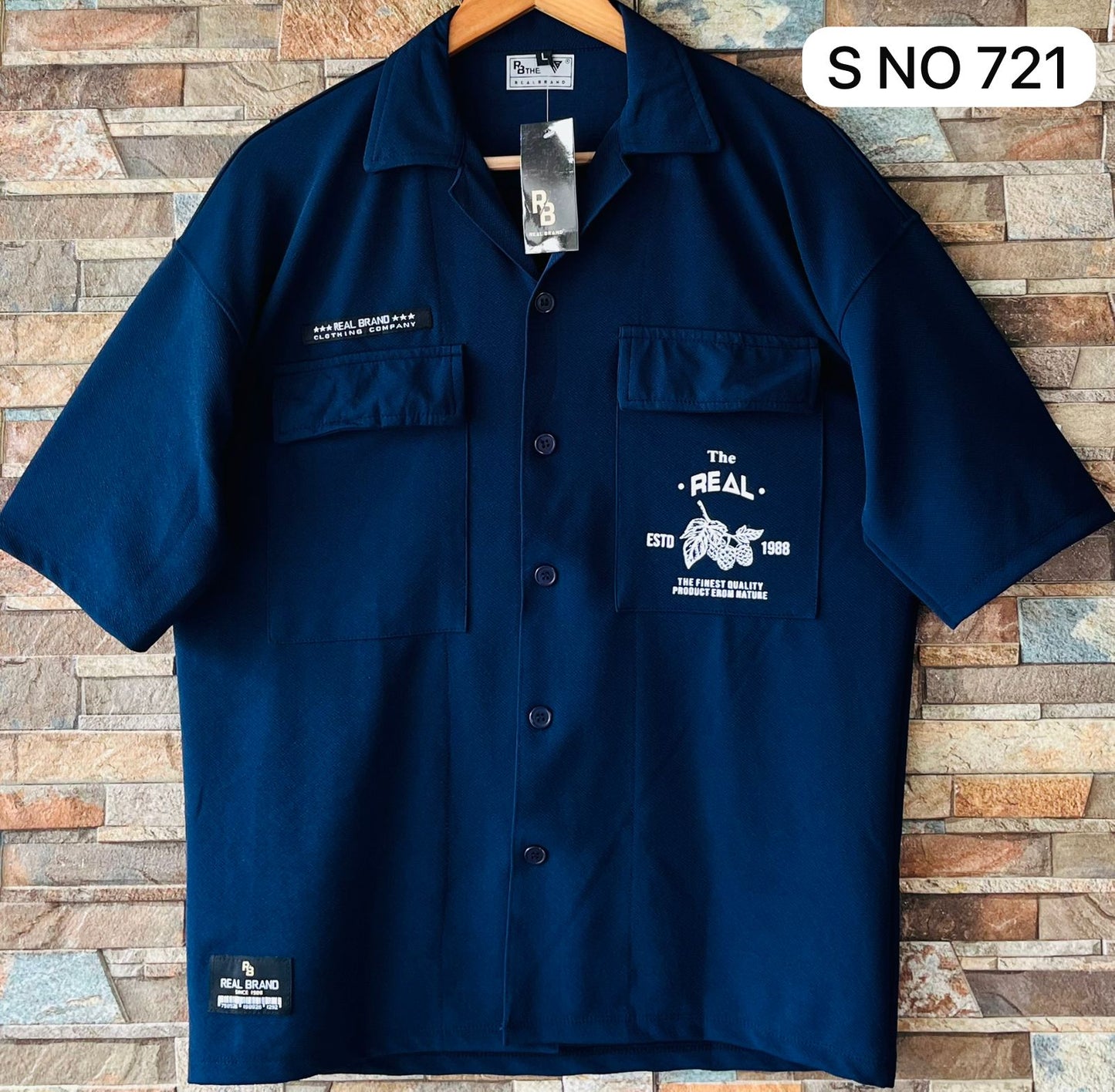 Real Brand Drop Shoulder shirt..