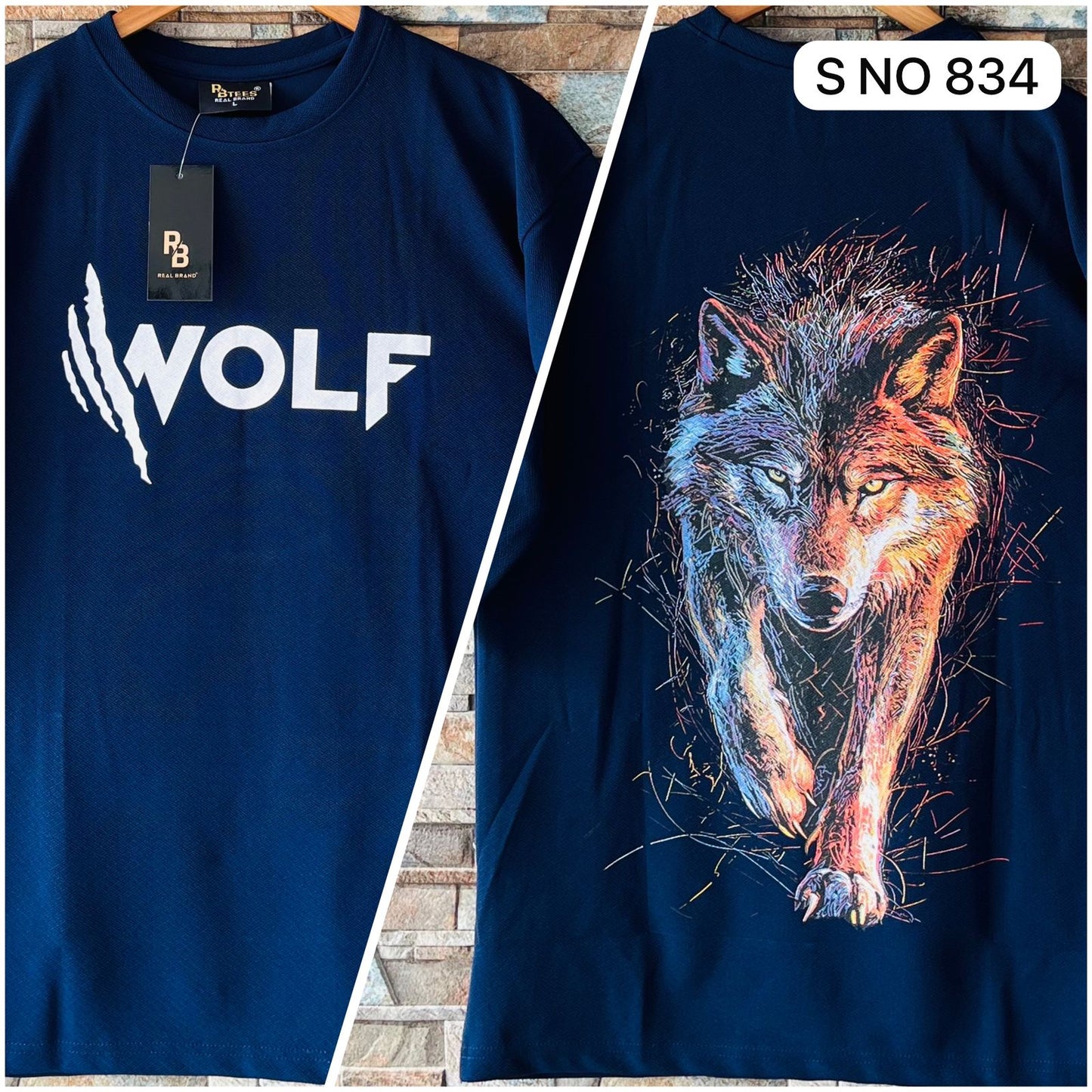 Wolf Drop Shoulder T-shirt..