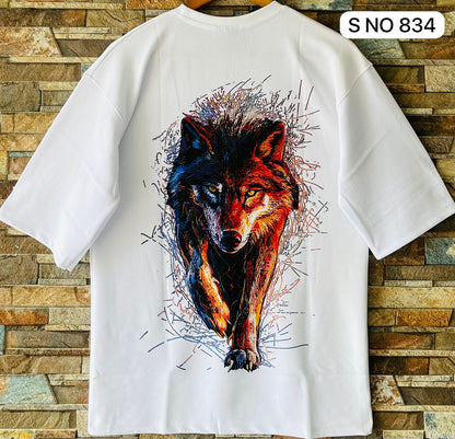 Wolf Drop Shoulder T-shirt..