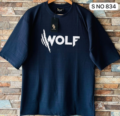 Wolf Drop Shoulder T-shirt..