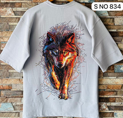 Wolf Drop Shoulder T-shirt..