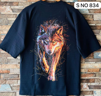 Wolf Drop Shoulder T-shirt..