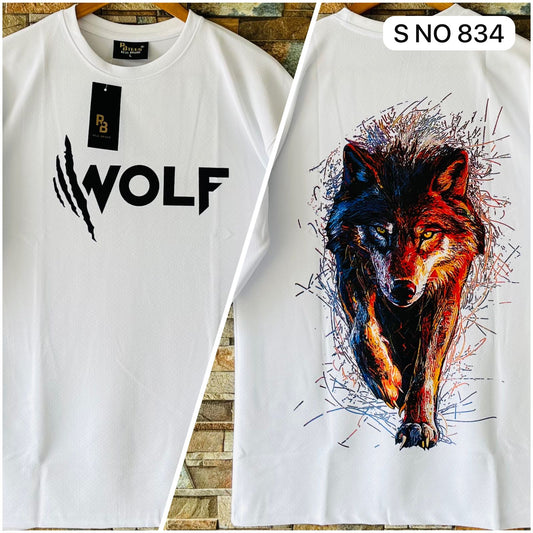 Wolf Drop Shoulder T-shirt..