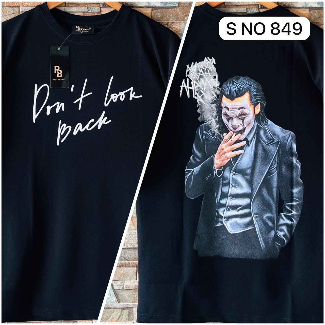 Don't look back drop shoulder T-shirt..