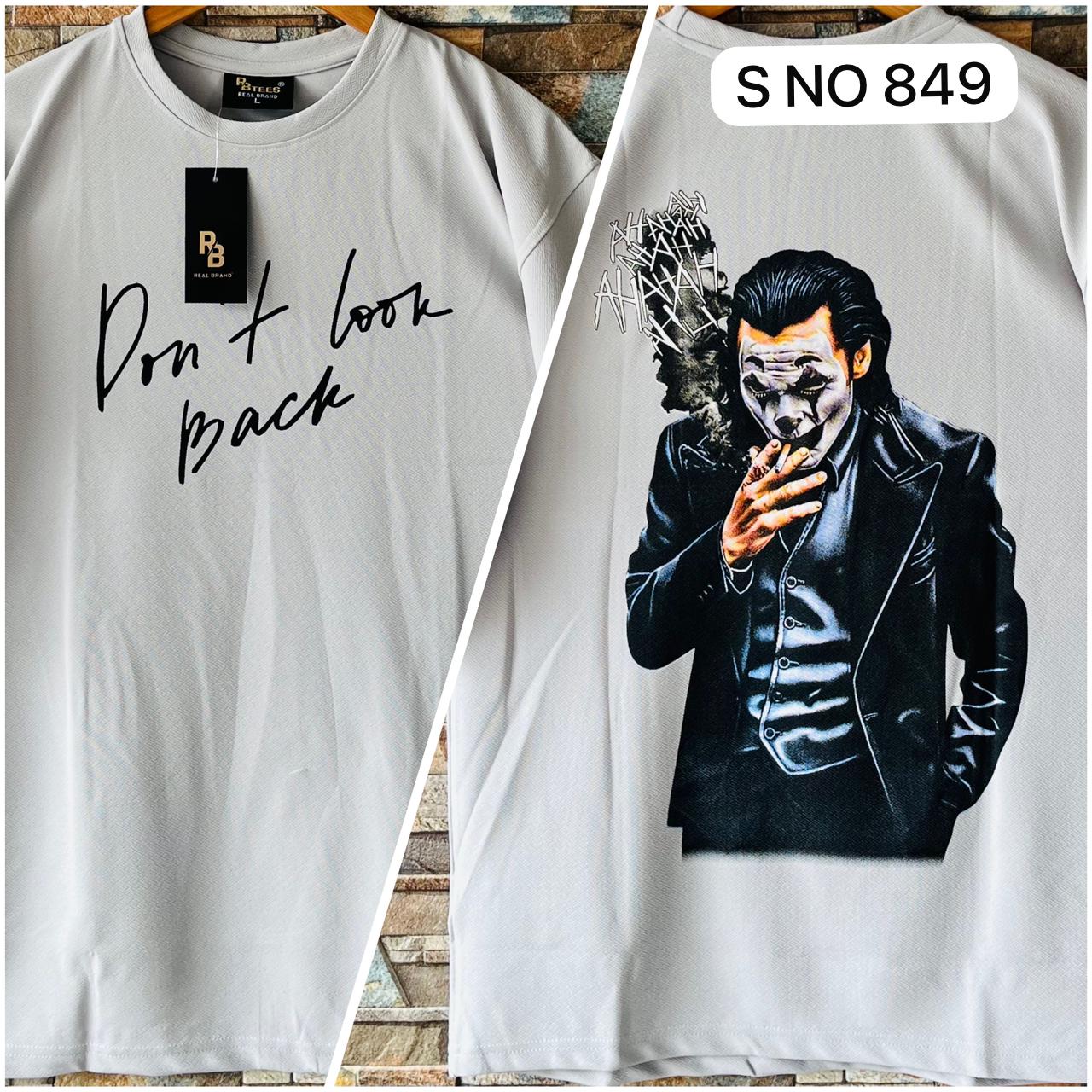 Don't look back drop shoulder T-shirt..