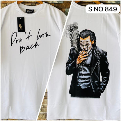 Don't look back drop shoulder T-shirt..