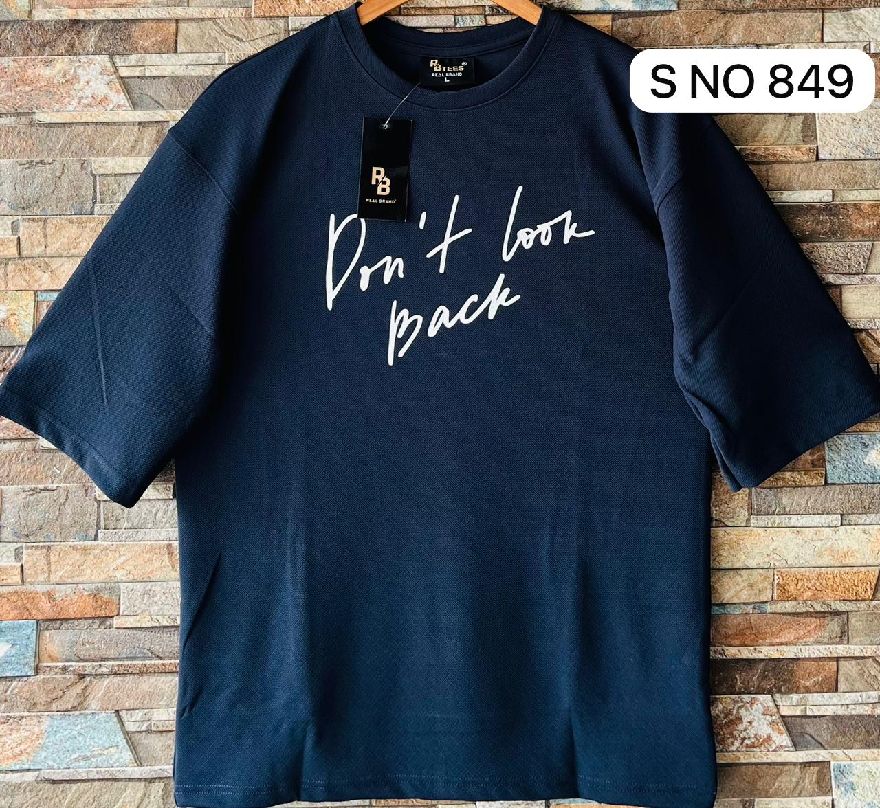 Don't look back drop shoulder T-shirt..