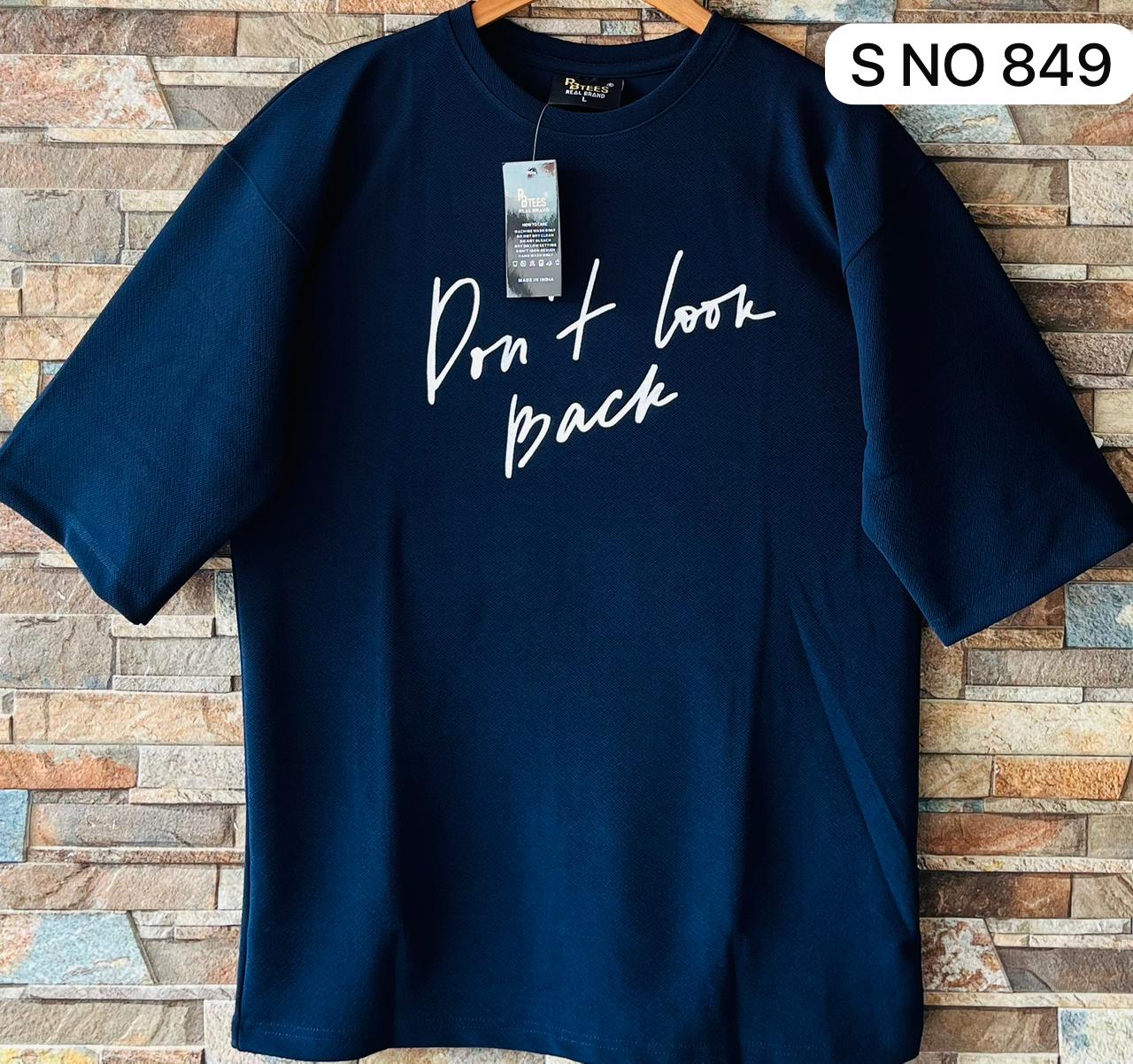 Don't look back drop shoulder T-shirt..