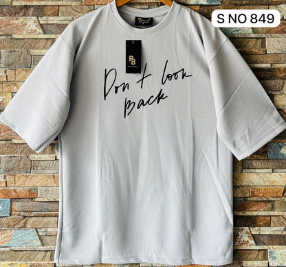 Don't look back drop shoulder T-shirt..