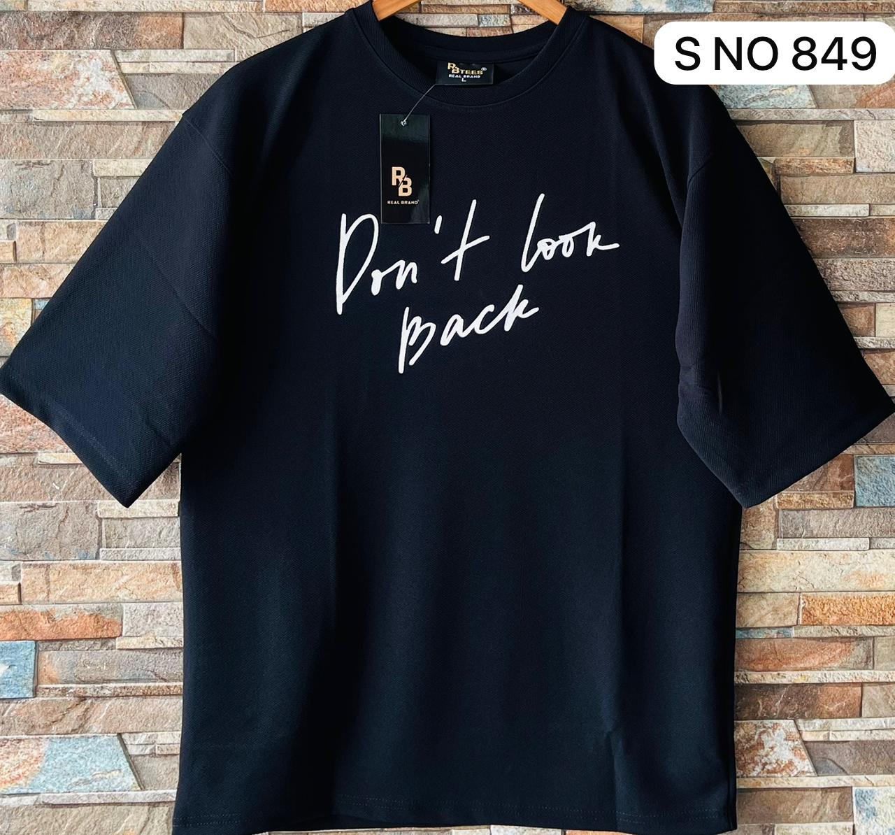 Don't look back drop shoulder T-shirt..