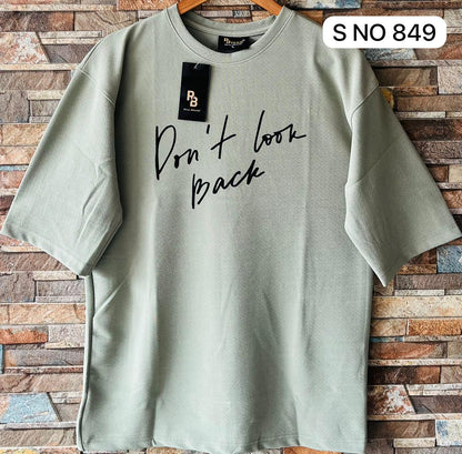 Don't look back drop shoulder T-shirt..