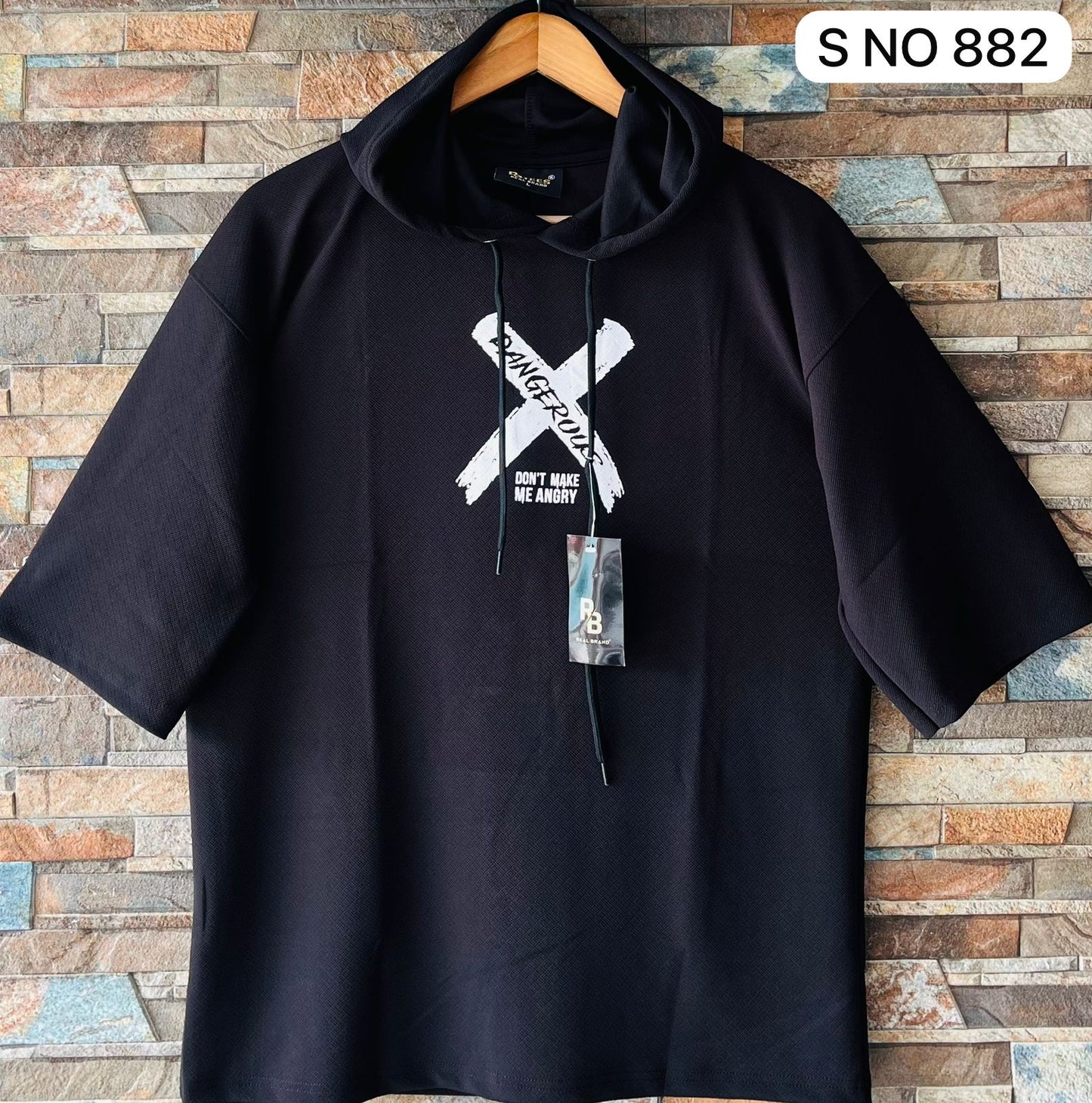Dangerous Drop shoulder Hoodie T-shirt..