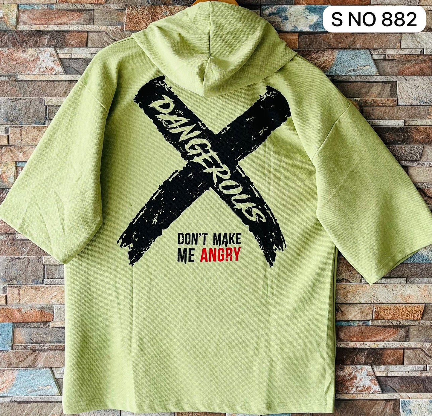 Dangerous Drop shoulder Hoodie T-shirt..