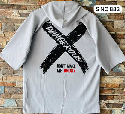 Dangerous Drop shoulder Hoodie T-shirt..