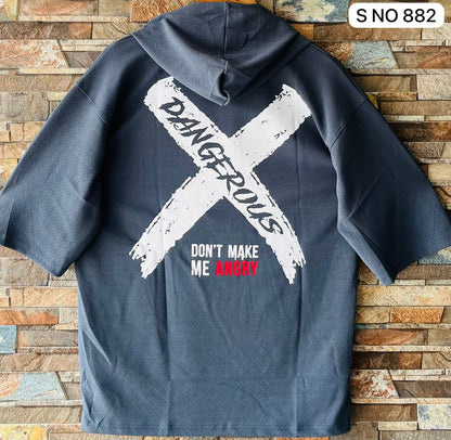 Dangerous Drop shoulder Hoodie T-shirt..