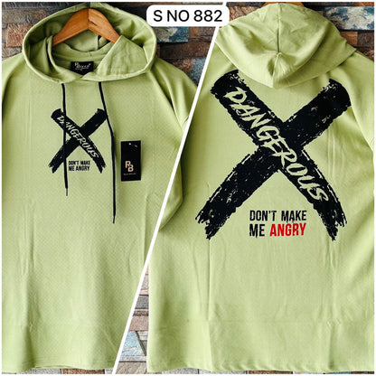 Dangerous Drop shoulder Hoodie T-shirt..
