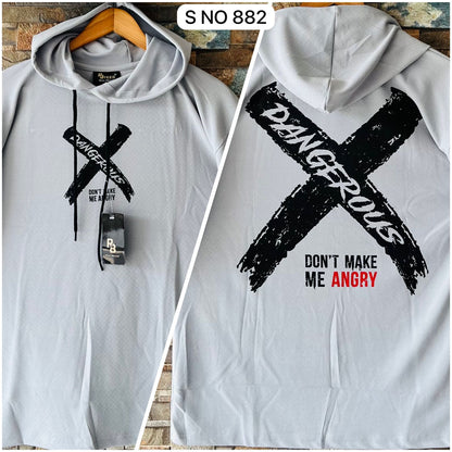 Dangerous Drop shoulder Hoodie T-shirt..