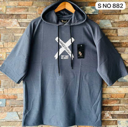 Dangerous Drop shoulder Hoodie T-shirt..