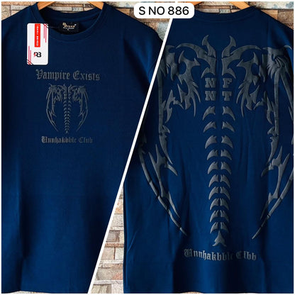 Down shoulder NF NT Printed Tshirt