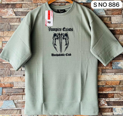 Down shoulder NF NT Printed Tshirt