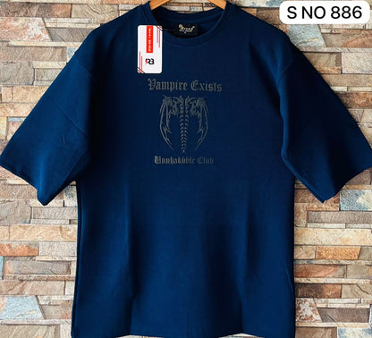 Down shoulder NF NT Printed Tshirt