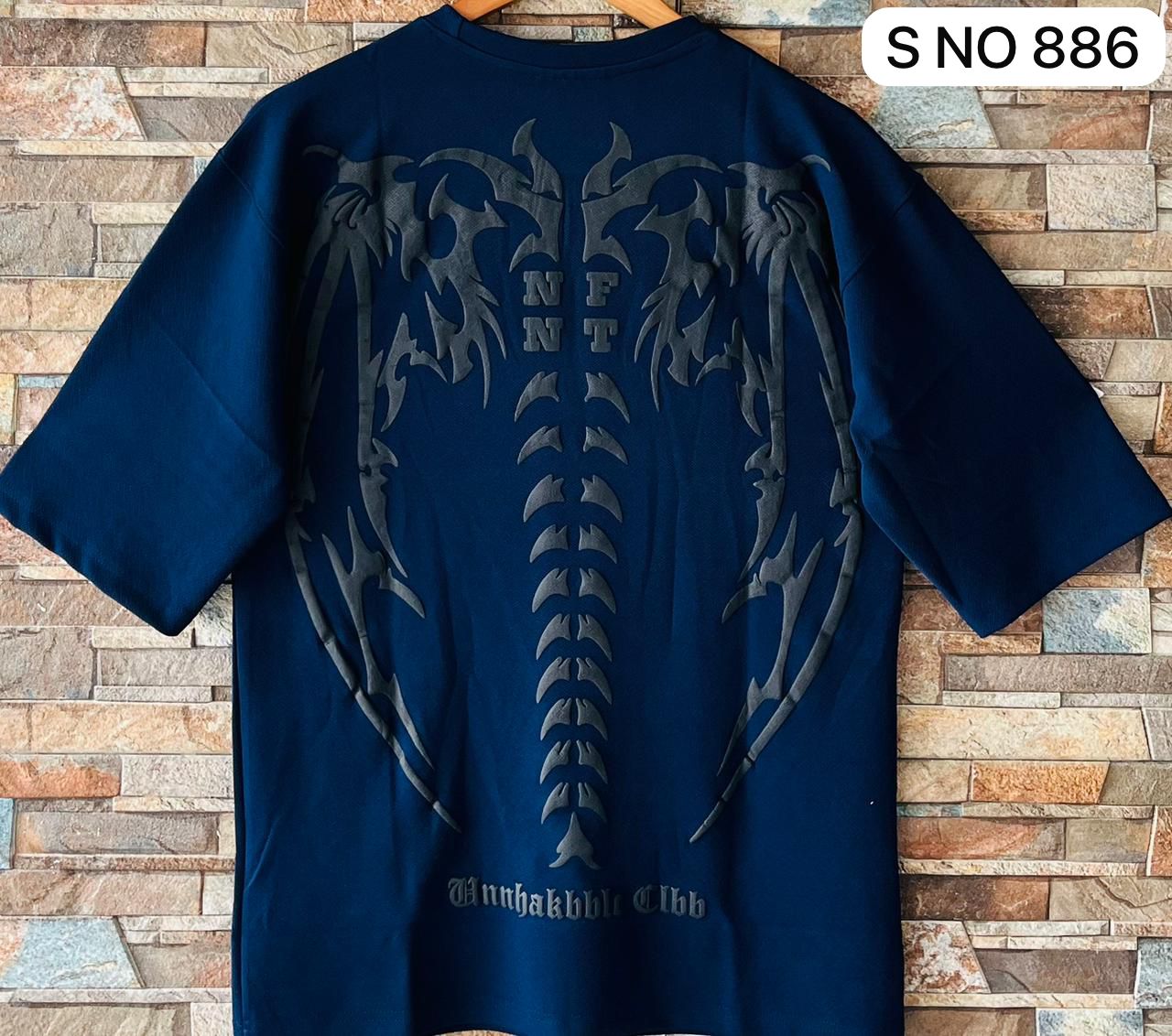 Down shoulder NF NT Printed Tshirt